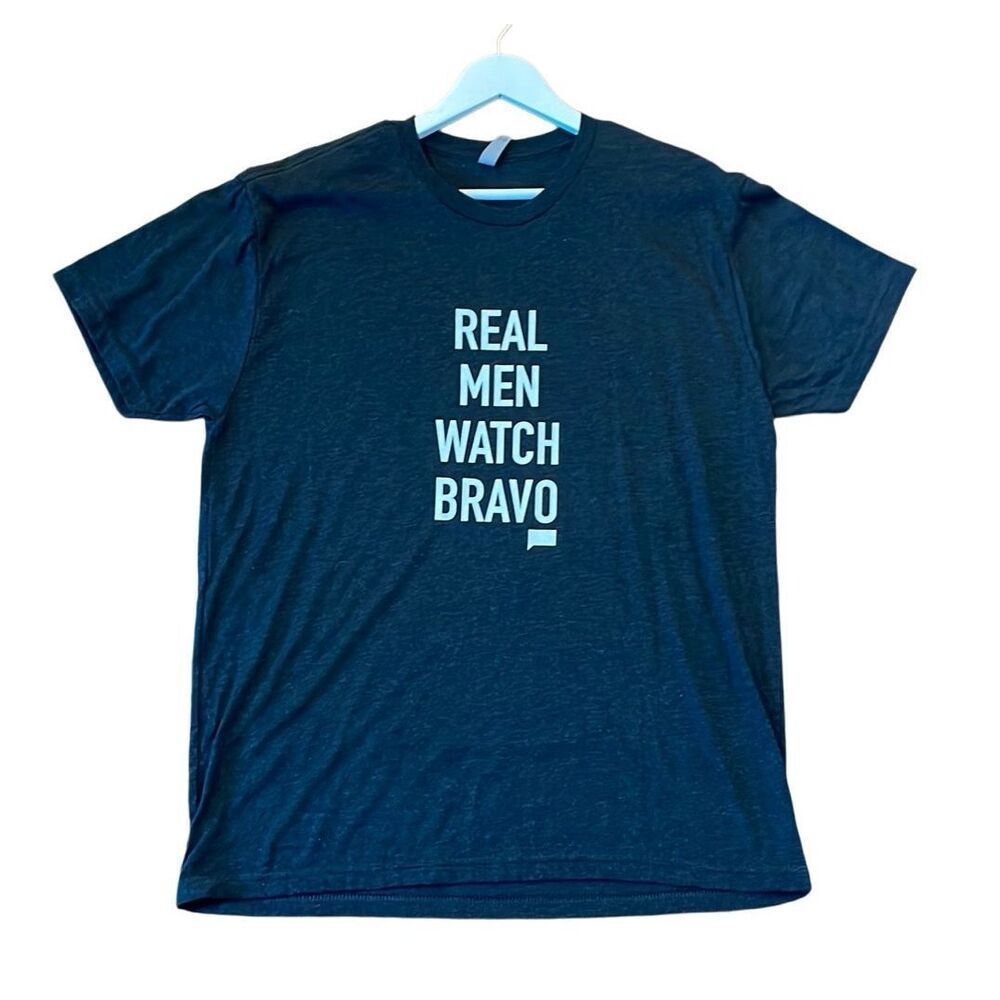 Real Men Watch Bravo grey tshirt men’s XL